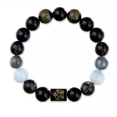 七可 招财转运五行 多宝 国潮新中式小众轻奢招财纳福 好运 水晶 手串 男女同款情侣款