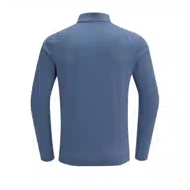 浪莎 抓绒保暖半拉链立领户外跑步运动健身衣 男款