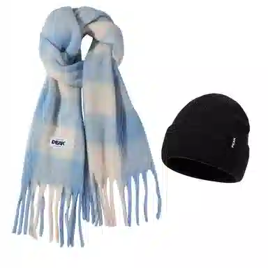 匹克 保暖防风秋冬季流苏百搭简约韩式轻奢风 聚酯纤维 绒线围巾 男女同款情侣款