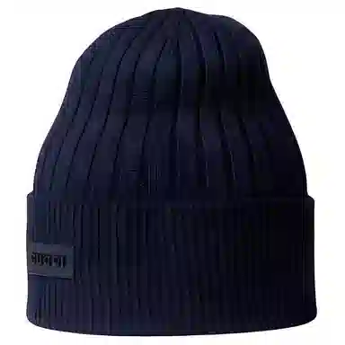 Gucci Logo Wool Beanie Navy