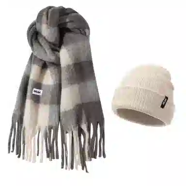 匹克 保暖防风秋冬季流苏百搭简约韩式轻奢风 聚酯纤维 绒线围巾 男女同款情侣款