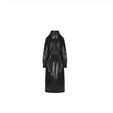 VANN VALRENCÉ Long Cotton Coat Black