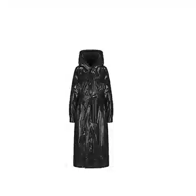 VANN VALRENCÉ Long Cotton Coat Black