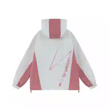 三体  文明水滴圣母眼泪系列 基础款工装条纹字母印花撞色拼接山系徒步美式复古潮牌机能风连帽  防水防风冲锋衣 男女同款