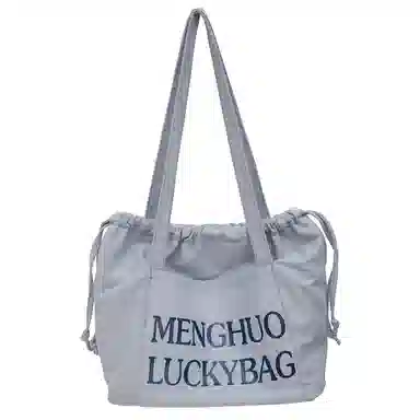 行途 休闲简约日常通勤时尚百搭 棉 单肩包 男女同款情侣款 黑色/白色/红色/黄色/卡其色/蓝色