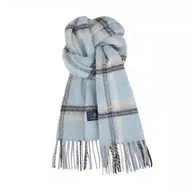 【冬日恋歌】 雅鹿优选 低饱和色系羊毛混纺高品质格纹围巾冬季百搭保暖防寒围脖 男女同款情侣款 绒线围巾 男女同款情侣款