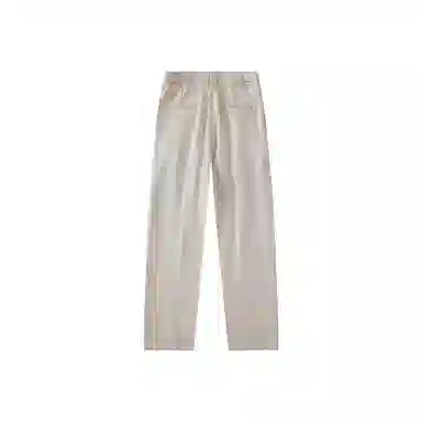 我是大卫 美式褶皱直筒侧边可调节腰带垂坠感免烫宽松休闲裤 男女同款