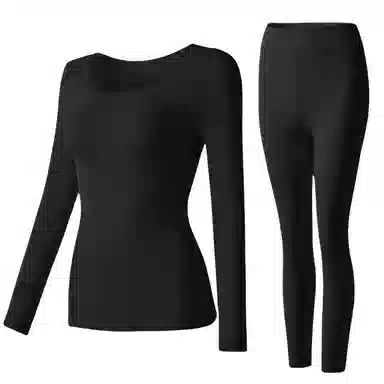 多情猫 玻尿酸美肤肌底衣轻薄打底保暖套装 女款