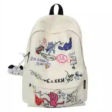 垣途者 潮牌涂鸦休闲百搭 尼龙 双肩包 男女同款情侣款 多色