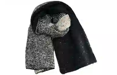 优幽兰 百搭时尚高级感保暖针织双面冬季韩系氛围感防寒加厚两用学生气质时髦穿搭 绒线围巾 男女同款情侣款