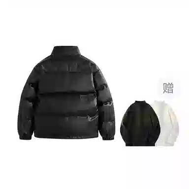 鸭鸭 新年战衣加厚保暖鸭绒休闲宽松立领无帽无性别羽绒服 男女同款