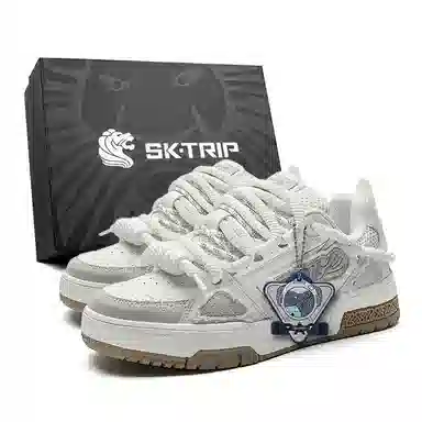 SK.TRIP Burgundy Low Sneakers