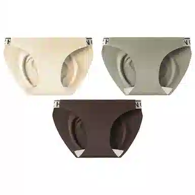 宜而爽 无痕抑菌不夹臀三角透气轻薄亲肤柔软舒适简约提臀收腹内裤 女款