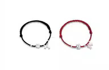 大唐国鼎 猫咪小鱼编织手绳优雅甜美精致气质甜妹可爱温柔浪漫百搭 好运 合金 手链 女款