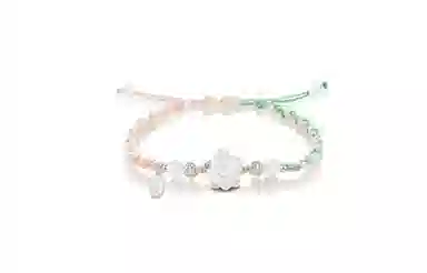 金瑞邦 简单百搭 显白精致 小众设计 高级感  上岸考研学生 莲花 新中式国潮 平安牌 精准#好运 琉璃 手链 男女同款情侣款