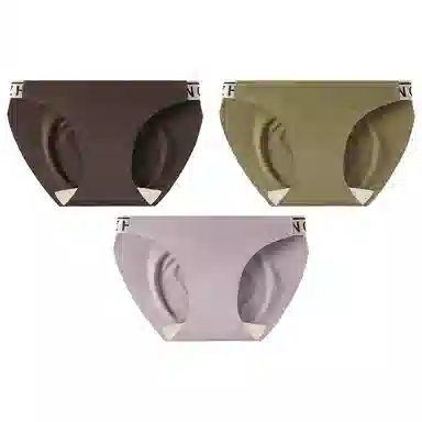 宜而爽 无痕抑菌不夹臀三角透气轻薄亲肤柔软舒适简约提臀收腹内裤 女款