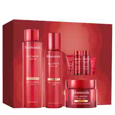 梦妆 山茶塑颜抗皱护肤套装 紧致保湿淡化细纹 三件套