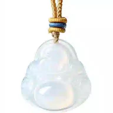 壹仟俩 白月光精致弥勒佛 笑口常开本命佛 平安国潮 玛瑙 吊坠 女款