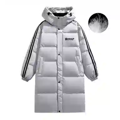 The Simpsons Logo Hooded Down Jacket