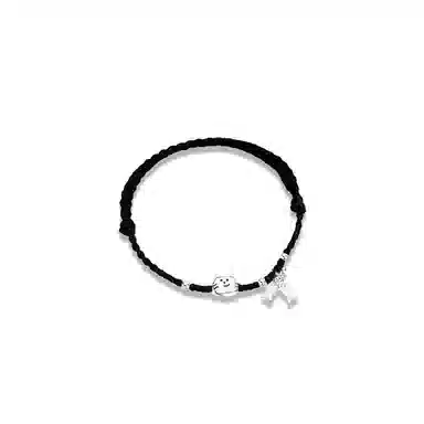 大唐国鼎 猫咪小鱼编织手绳优雅甜美精致气质甜妹可爱温柔浪漫百搭 好运 合金 手链 女款