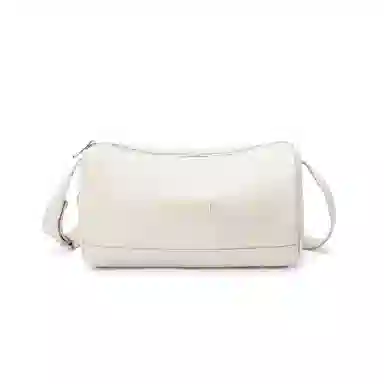 红蜻蜓 简约休闲百搭高级感运动 织物 斜挎包 中号 女款 黑/米白