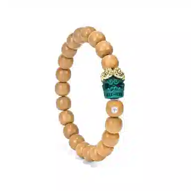 钰澜文玩 【银标】金角喜主搭配款 猴头核桃 手串 男女同款情侣款