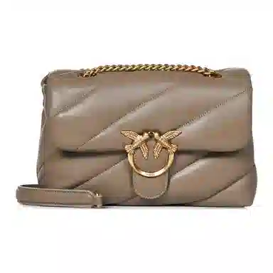 PINKO Love Birds Shoulder Bag Beige