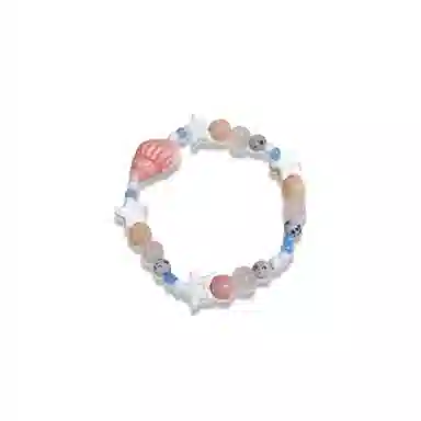 大唐国鼎 粉色海螺星星小众时尚简约设计潮酷个性小众高级感森系 好运 陶瓷 手链 男女同款情侣款