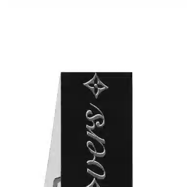 Louis Vuitton Tassel Wool Scarf Black