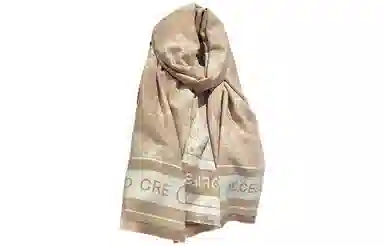 优幽兰 百搭高级感披肩韩版轻奢小众设计感水墨画国风围脖外搭两用复古氛围感上班通勤气质穿搭 仿羊绒 绒线围巾 女款