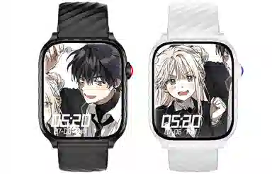 诺巴曼 智能手表男女情侣款 自定义表盘 蓝牙通话消息提醒 心率睡眠检测多功能运动学生百搭 男女同款