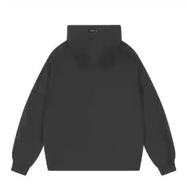 大卫贝肯 美式高街简约基础款字母印花潮流时尚百搭加绒加厚舒适保暖宽松休闲连帽卫衣 男女同款 黑色