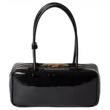 Miu Miu Leather Shoulder Bag Black