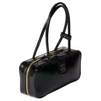 Miu Miu Leather Shoulder Bag Black
