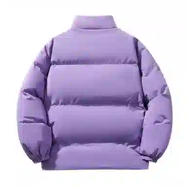 三体 不要回答系列 宽松美式休闲户外防风防水防寒加厚立领开衫舒适简约基础款字母印花纯色百搭时尚保暖柔软潮牌棉服 男女同款