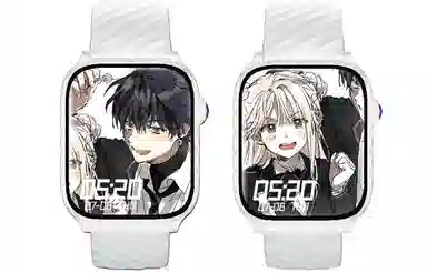 诺巴曼 智能手表男女情侣款 自定义表盘 蓝牙通话消息提醒 心率睡眠检测多功能运动学生百搭 男女同款