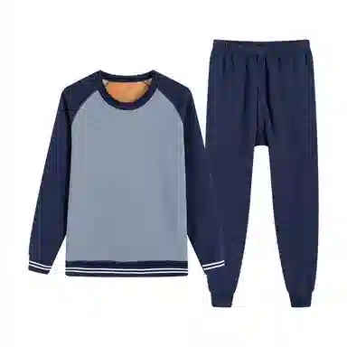 贴身领域 加绒加厚内衣防寒可外穿打底保暖套装 男款