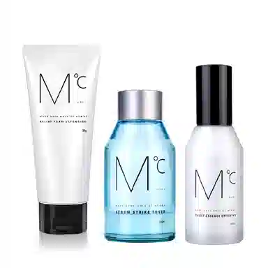 蒙度士 男士控油 护肤套装 深层清洁补水保湿 三件套