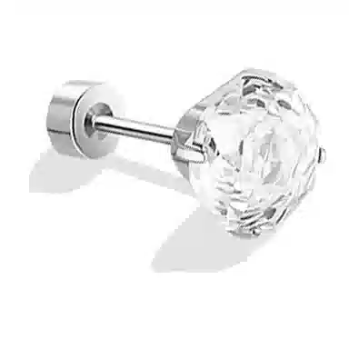 零界 华子 华子 轻奢爆闪高级感 日常个性设计小众静置氛围感闺蜜百搭玫瑰首饰 锆石 钛钢 耳钉 女款