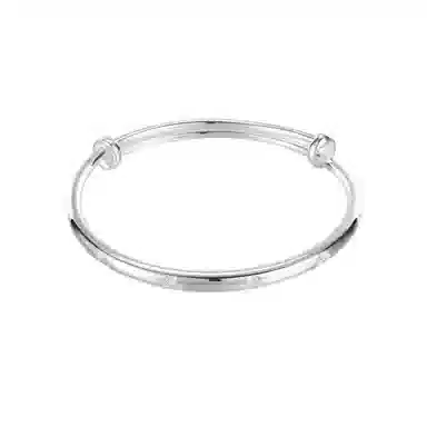 中国珠宝 四叶草推拉 爱心的四叶草 每一片都是爱你的形状  时来运转一帆风顺 新中式国潮风 轻奢精致高级感 足银 手镯 女款