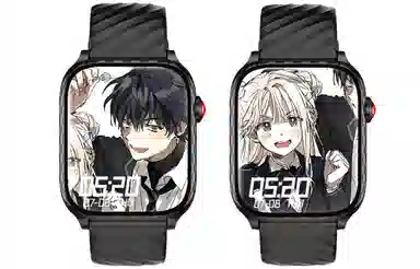 诺巴曼 智能手表男女情侣款 自定义表盘 蓝牙通话消息提醒 心率睡眠检测多功能运动学生百搭 男女同款