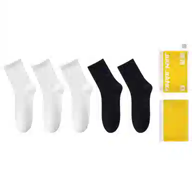 健将 防臭抑菌袜莫兰迪色系百搭休闲棉袜中筒袜 女款 礼袋组合装