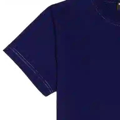 Balenciaga SS22 Logo Crewneck T-Shirt Blue