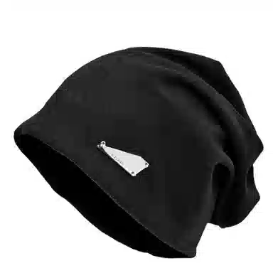 浪莎 休闲堆堆帽 秋冬季纯色银标美式慵懒风大头围套头帽素颜遮脸冷帽 聚酯纤维 帽子 男女同款情侣款