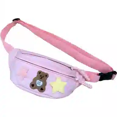 草丛喵喵喵 休闲简约日常通勤时尚百搭 复合尼龙布 胸包 常规 男款 黑色/白色