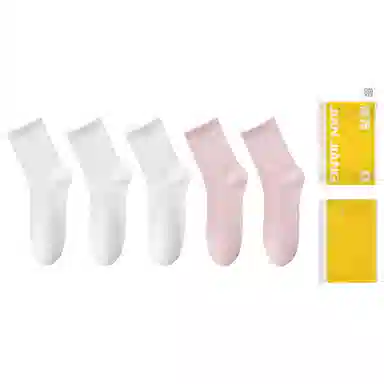 健将 防臭抑菌袜莫兰迪色系百搭休闲棉袜中筒袜 女款 礼袋组合装