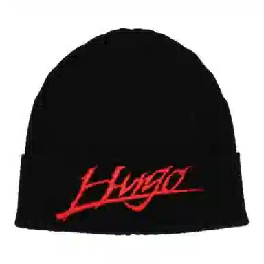 HUGO BOSS Logo Beanie Black
