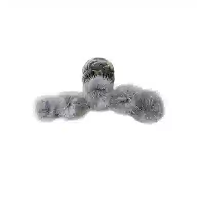 水中玉 秋冬毛绒抓夹大号鲨鱼夹发量多发卡后脑勺夹子头饰 亚克力 发夹 女款