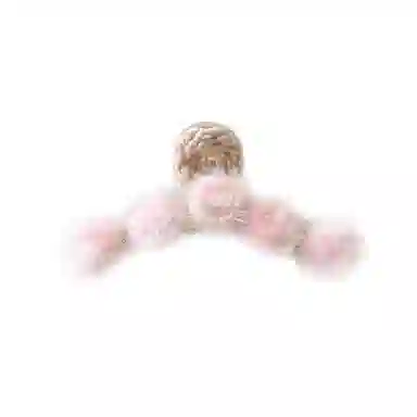 水中玉 秋冬毛绒抓夹大号鲨鱼夹发量多发卡后脑勺夹子头饰 亚克力 发夹 女款