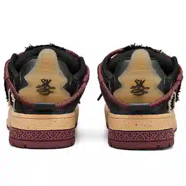 SK.TRIP Burgundy Low Sneakers
